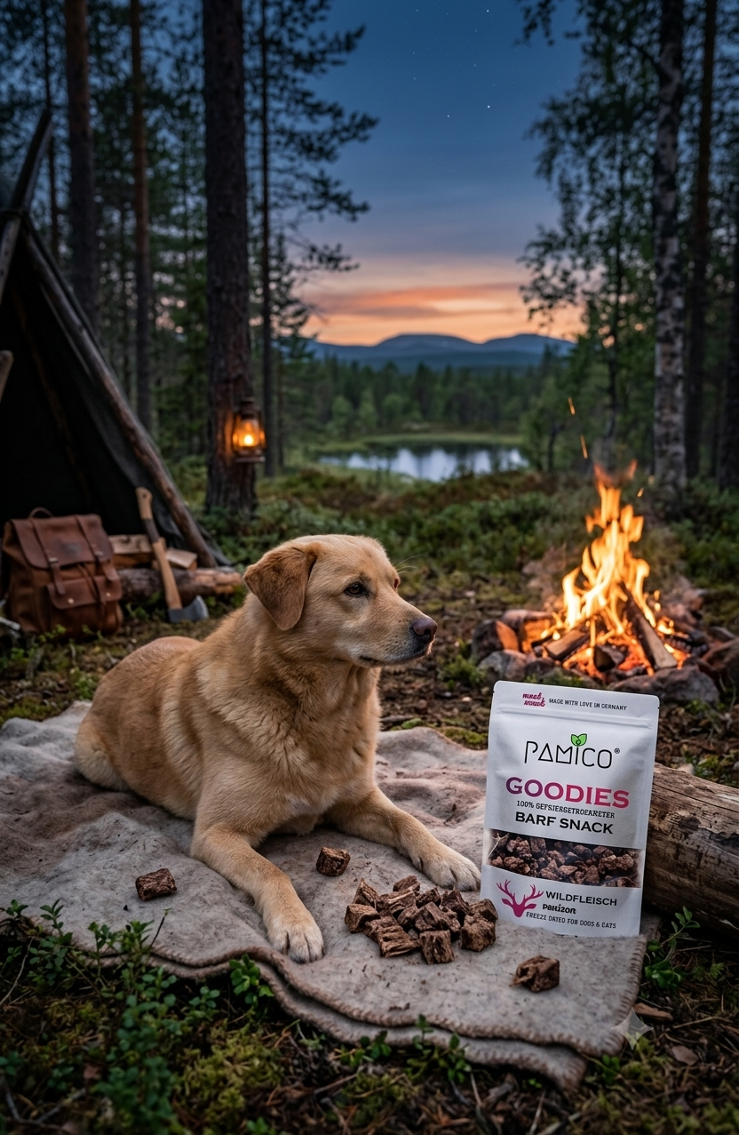 Pamico - Gefriergetrocknetes Wildfleisch Goodies für Hunde & Katzen – Natürlicher Snack reich an Eisen & Vitamin B