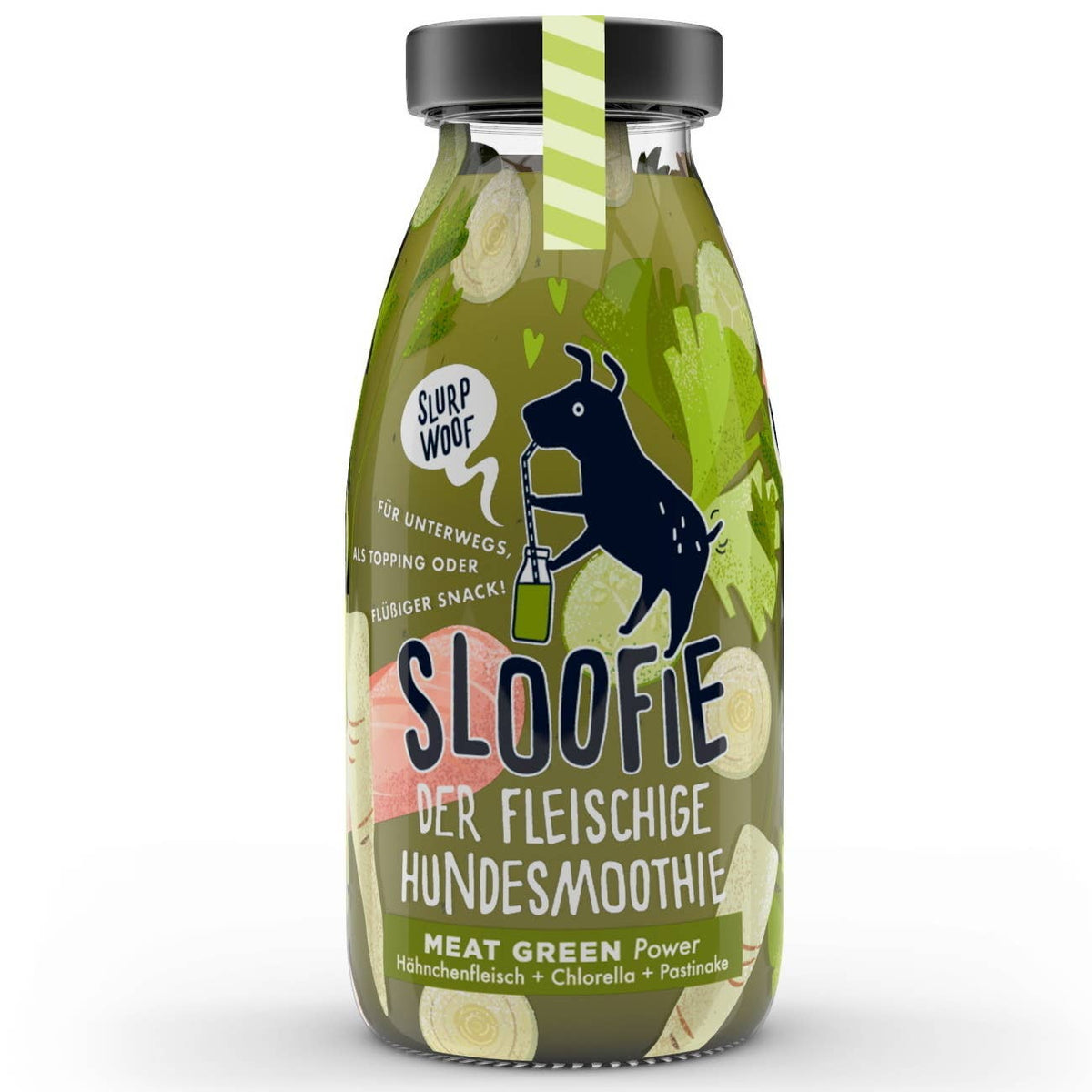 Sloofie - Meat Green - Hähnchen, Hundesmoothie, Topping, Snack