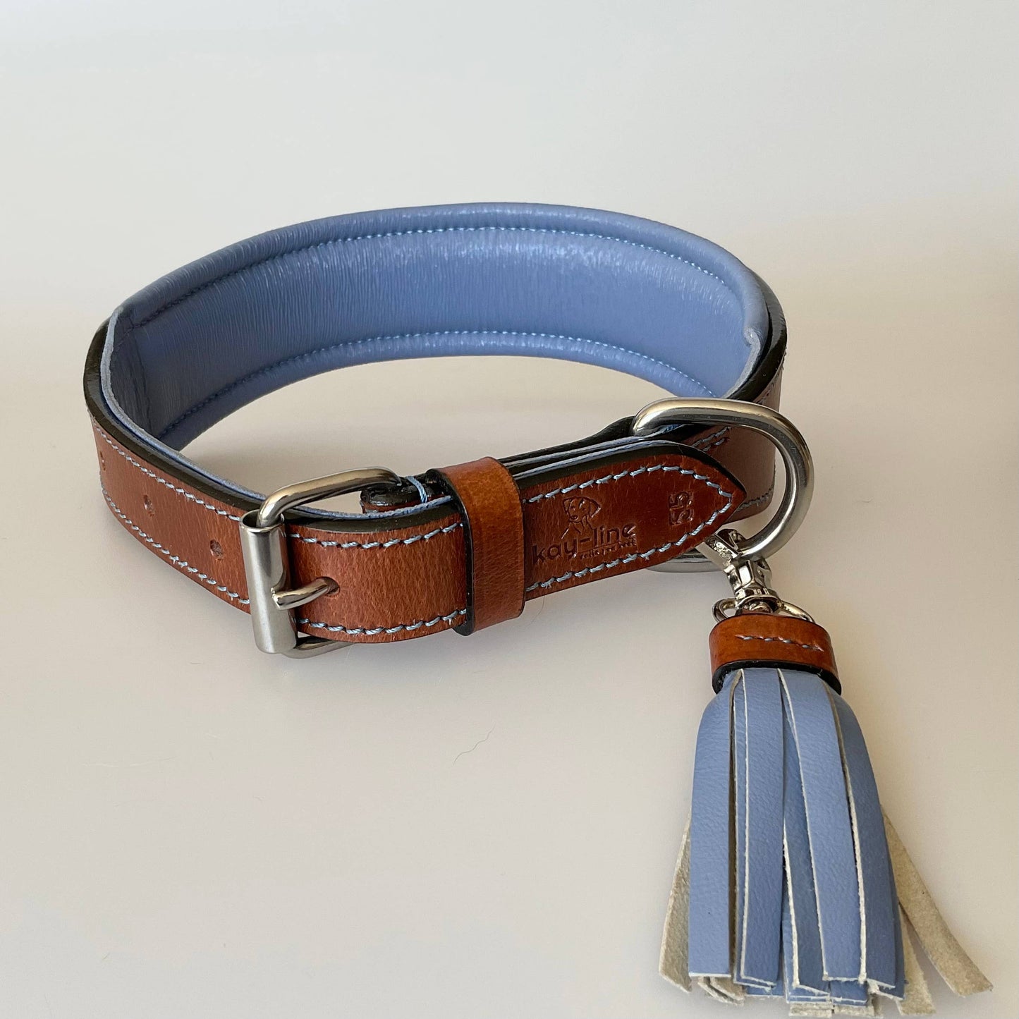 Kay-Line - Leder Halsband TWO TONE