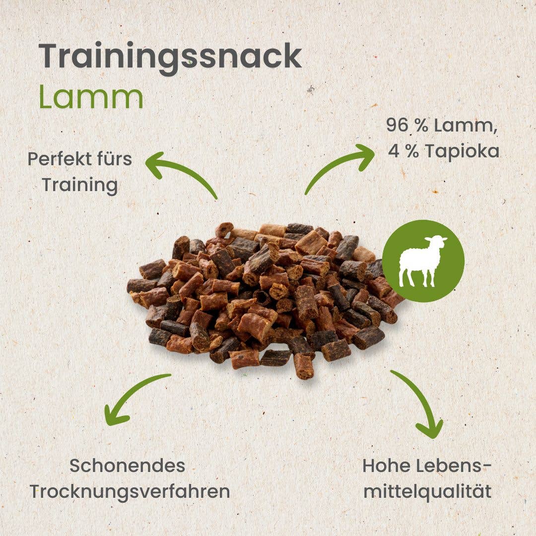 Kauartikel.com - Lamm-Sticks-Trainingssnack - 250g