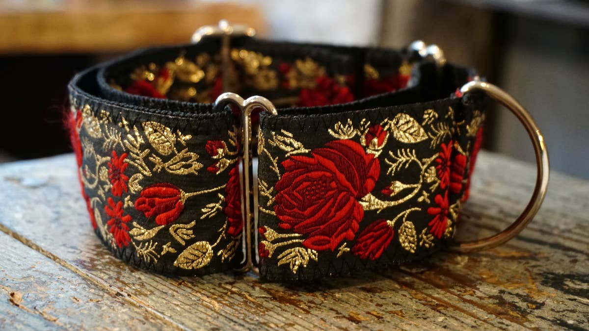 Hundsfutter - Breites Hundehalsband, limitierte Auflage, handgemacht