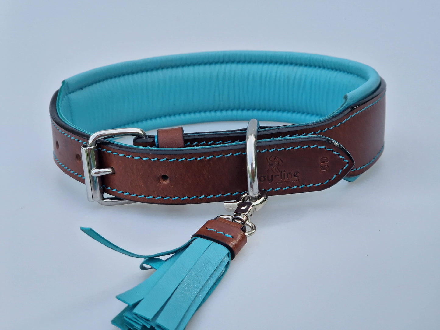 Kay-Line - Leder Halsband TWO TONE