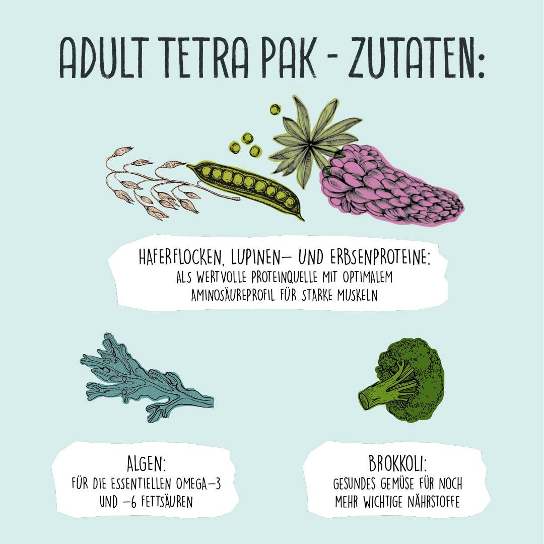 ADULT Erbsen & Haferflocken im Tetra Pak