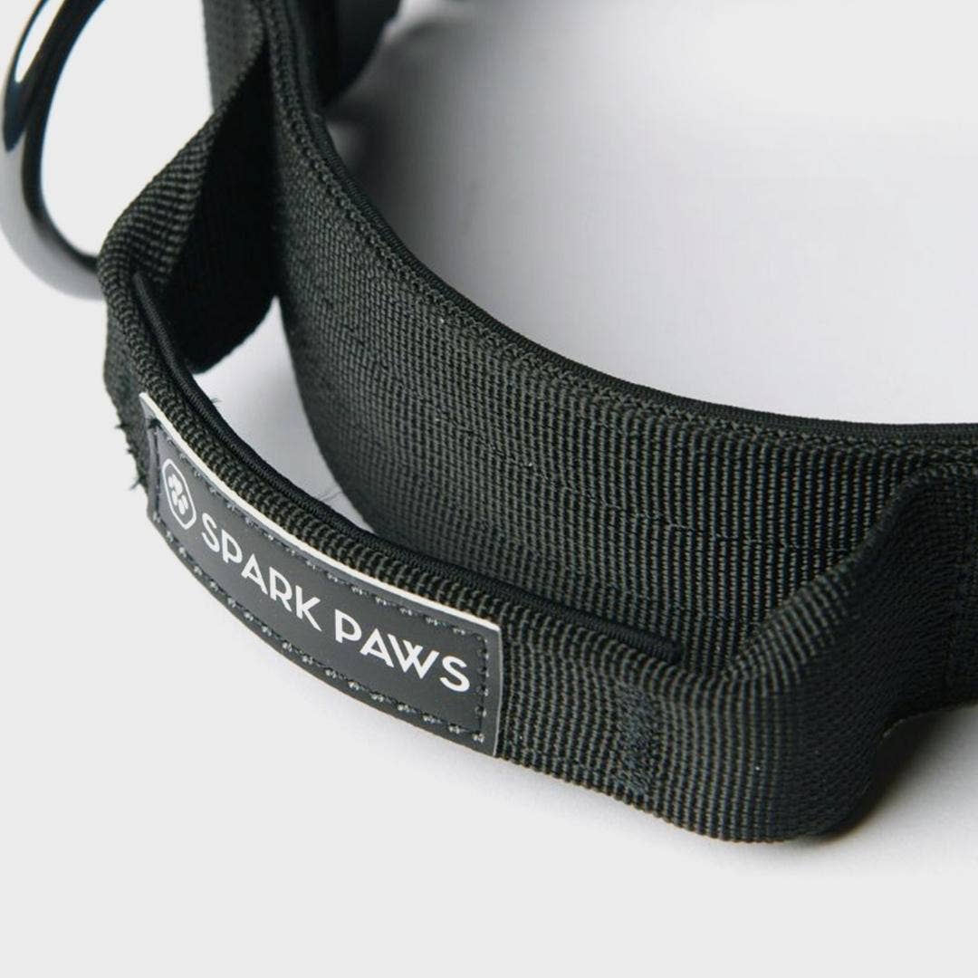 Spark Paws - Taktisches Hundehalsband - Schwarz (1,5 Zoll/4 cm)