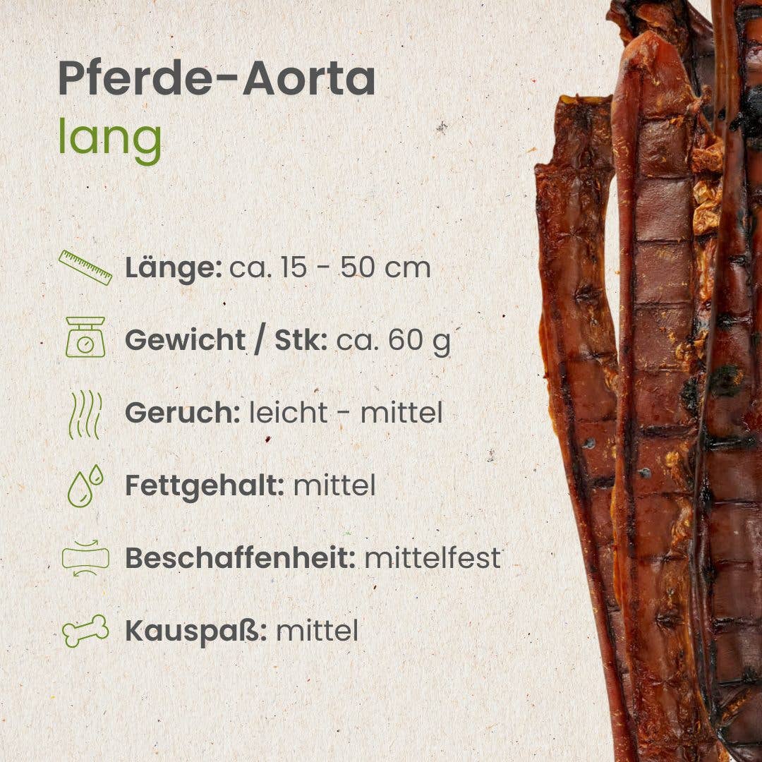 Kauartikel.com - Pferde-Aorta, lang - 250g
