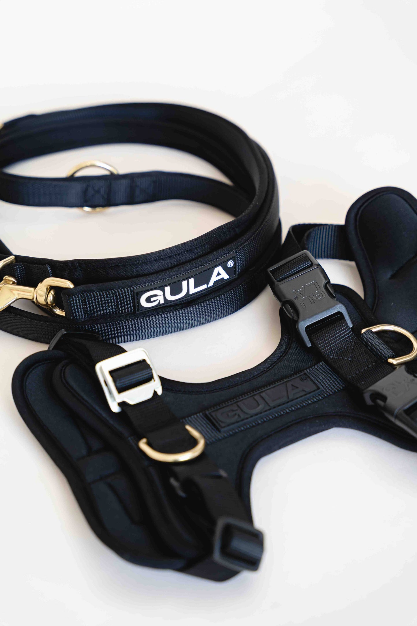 GULA - Hundegeschirr - Ganz in Schwarz