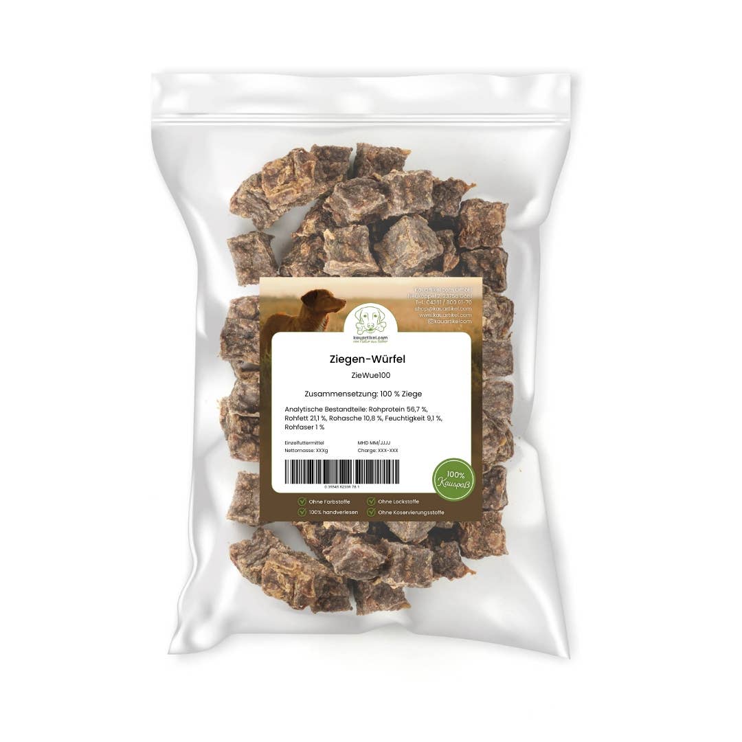 Kauartikel.com - Ziegen-Würfel - 250g