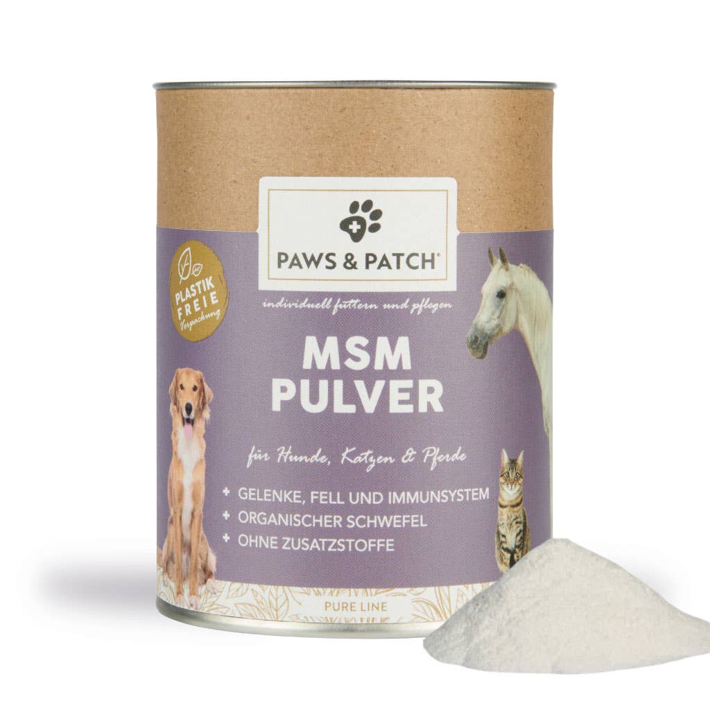 Paws & Patch - MSM Pulver Für Hunde, Katzen Und Pferde