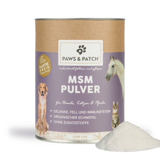 Paws & Patch - MSM Pulver Für Hunde, Katzen Und Pferde