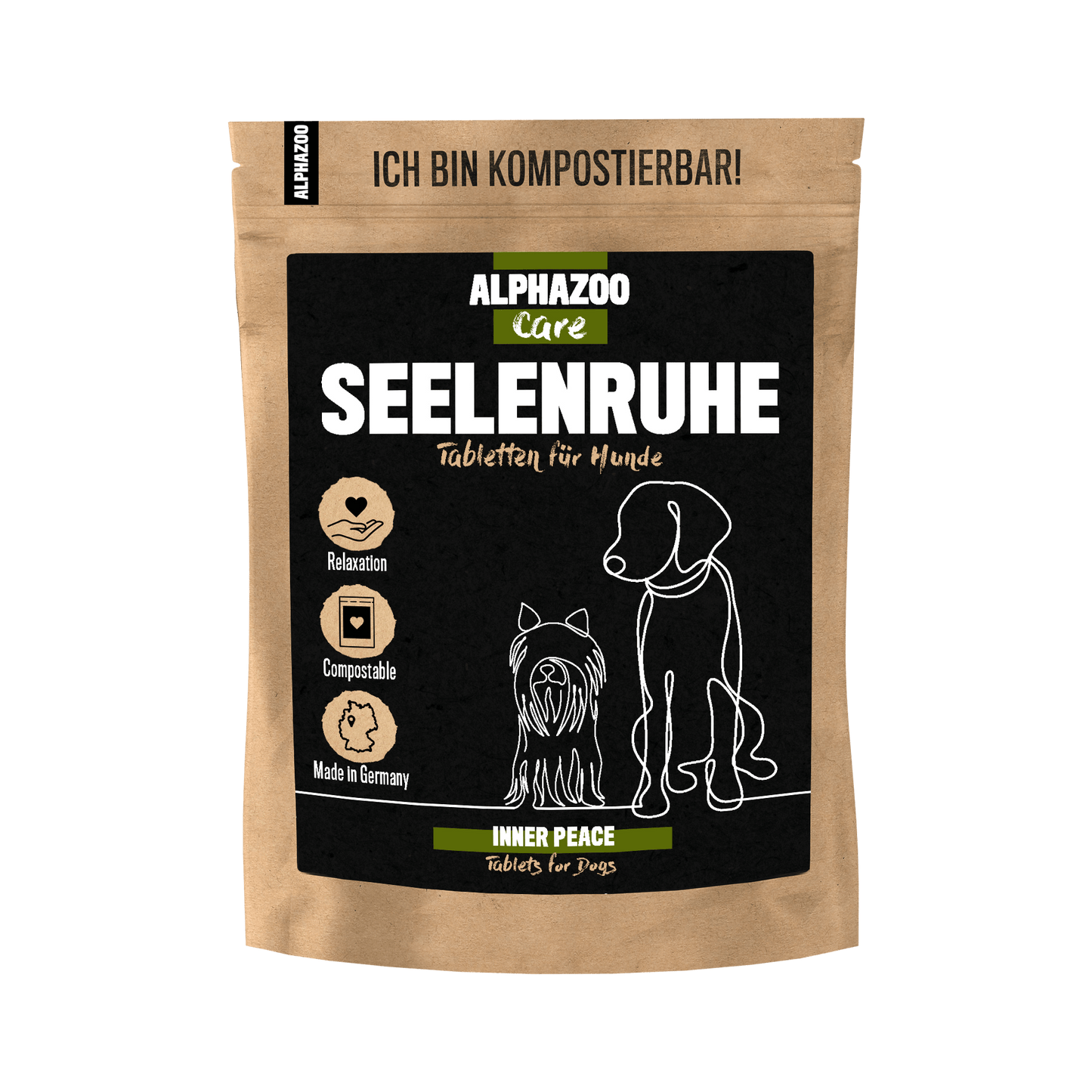 Alphazoo - Seelenruhe Tabletten, Beruhigung & Anti Stress für Hunde