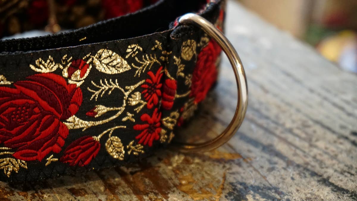 Hundsfutter - Breites Hundehalsband, limitierte Auflage, handgemacht