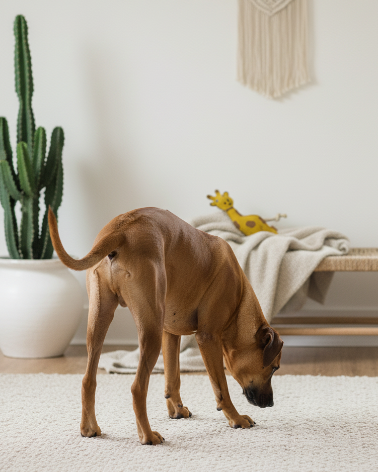 BUDDY - Hundespielzeug aus Leder "Giraffe"