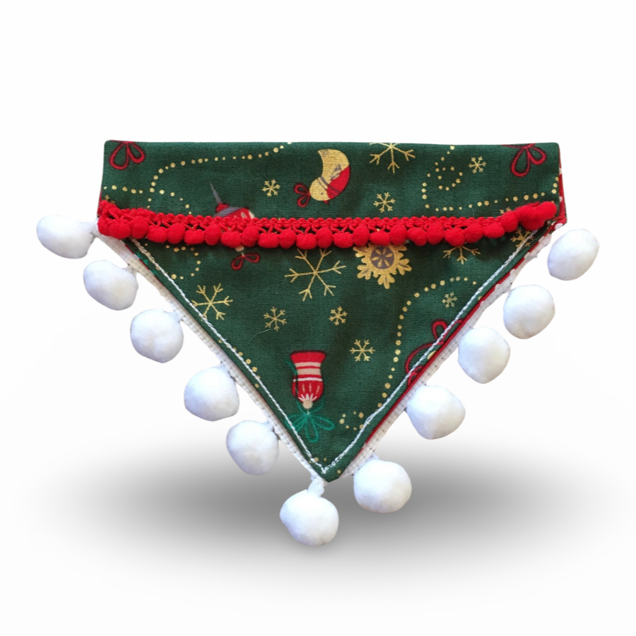 Puppies & Pom Poms - Weihnachts-Halstuch von Baubles and Berries