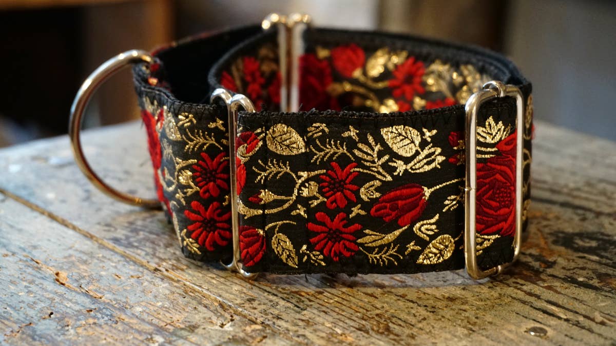 Hundsfutter - Breites Hundehalsband, limitierte Auflage, handgemacht