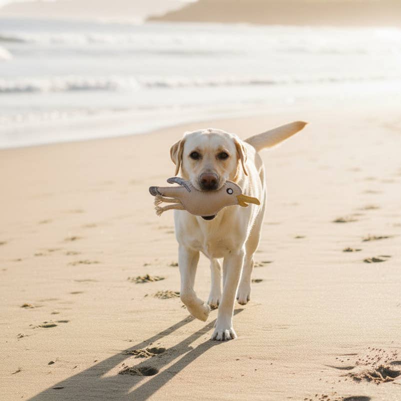 BUDDY - Hundespielzeug aus Leder "Möve"