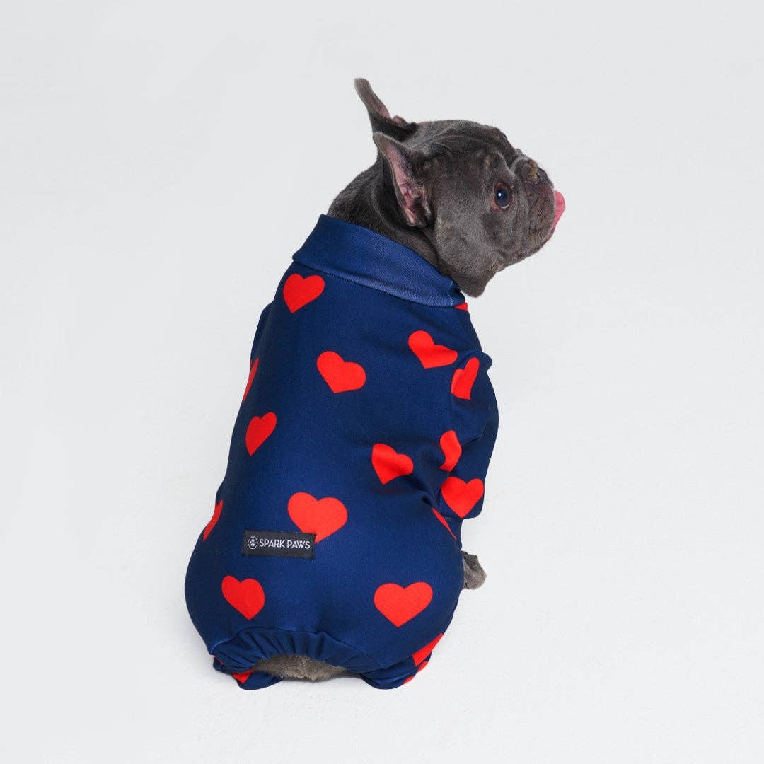 Hunde-Pyjama - Hearts