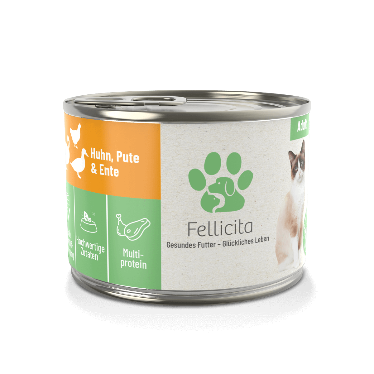 Fellicita - Katze Huhn, Pute & Ente 200g Dose