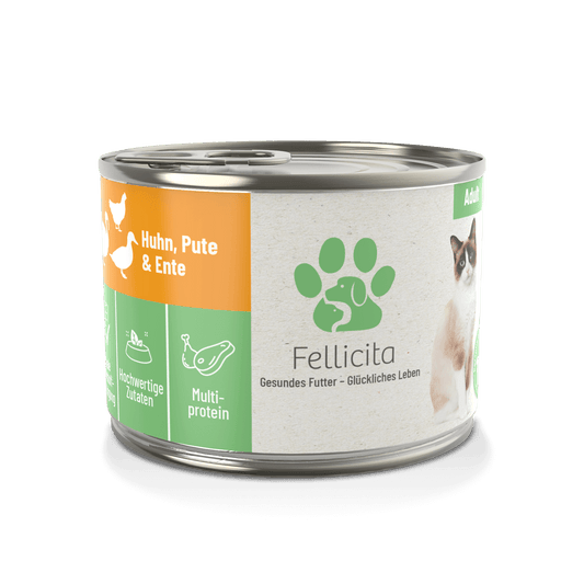 Fellicita - Katze Huhn, Pute & Ente 200g Dose