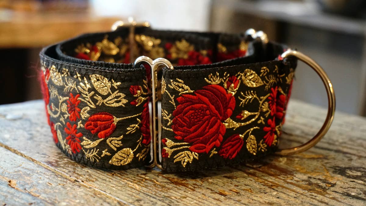 Hundsfutter - Breites Hundehalsband, limitierte Auflage, handgemacht