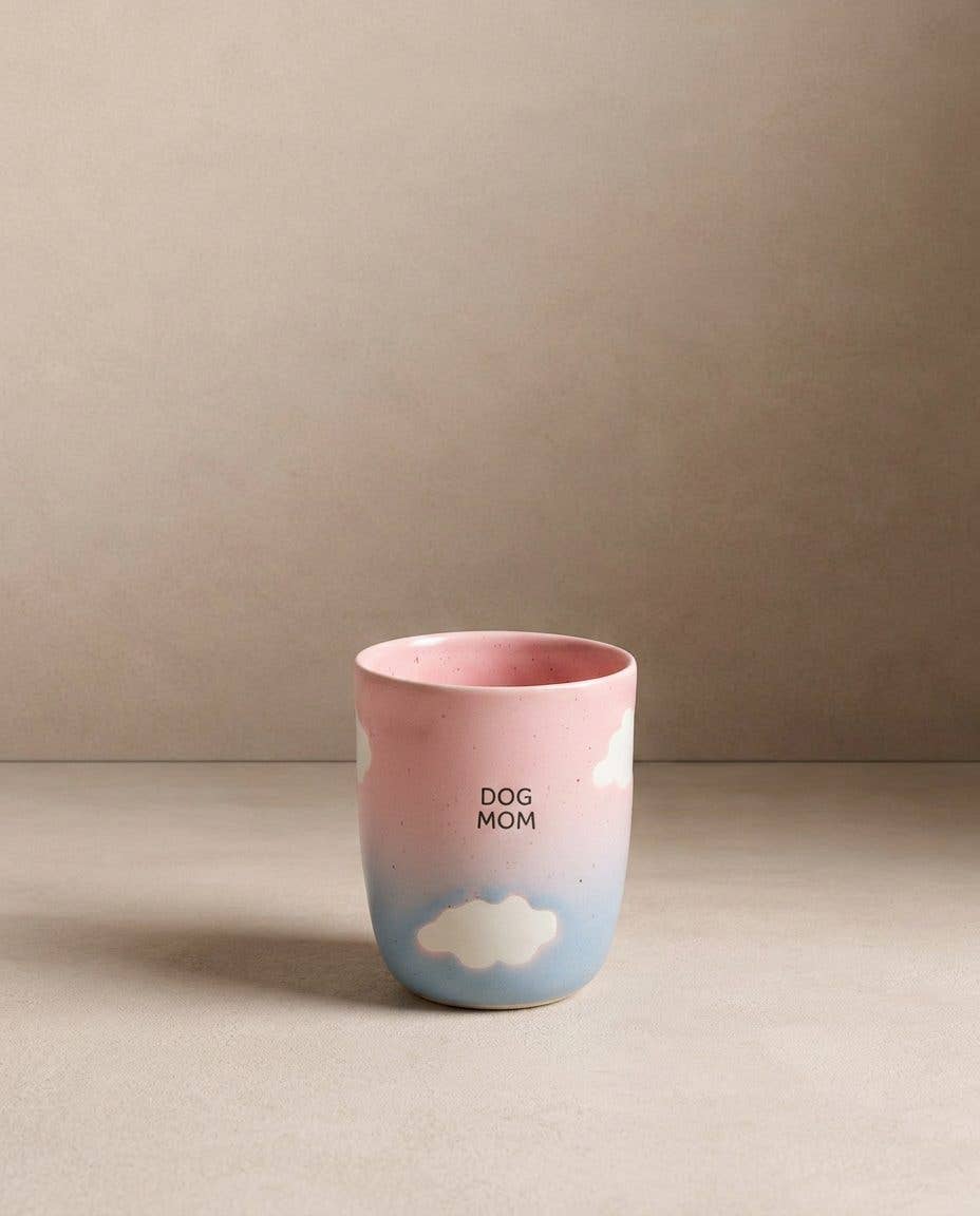 Cloud Sunset mittelgroße Tasse 220 ml – Dog Mom