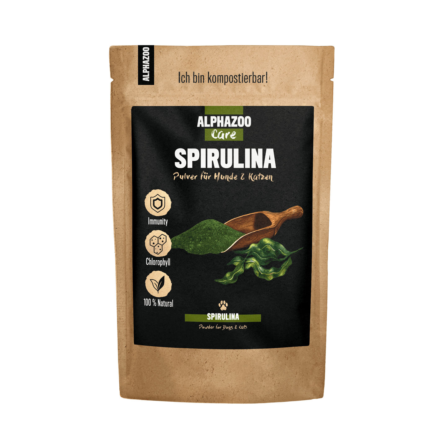 Alphazoo - Spirulina Pulver - 100g