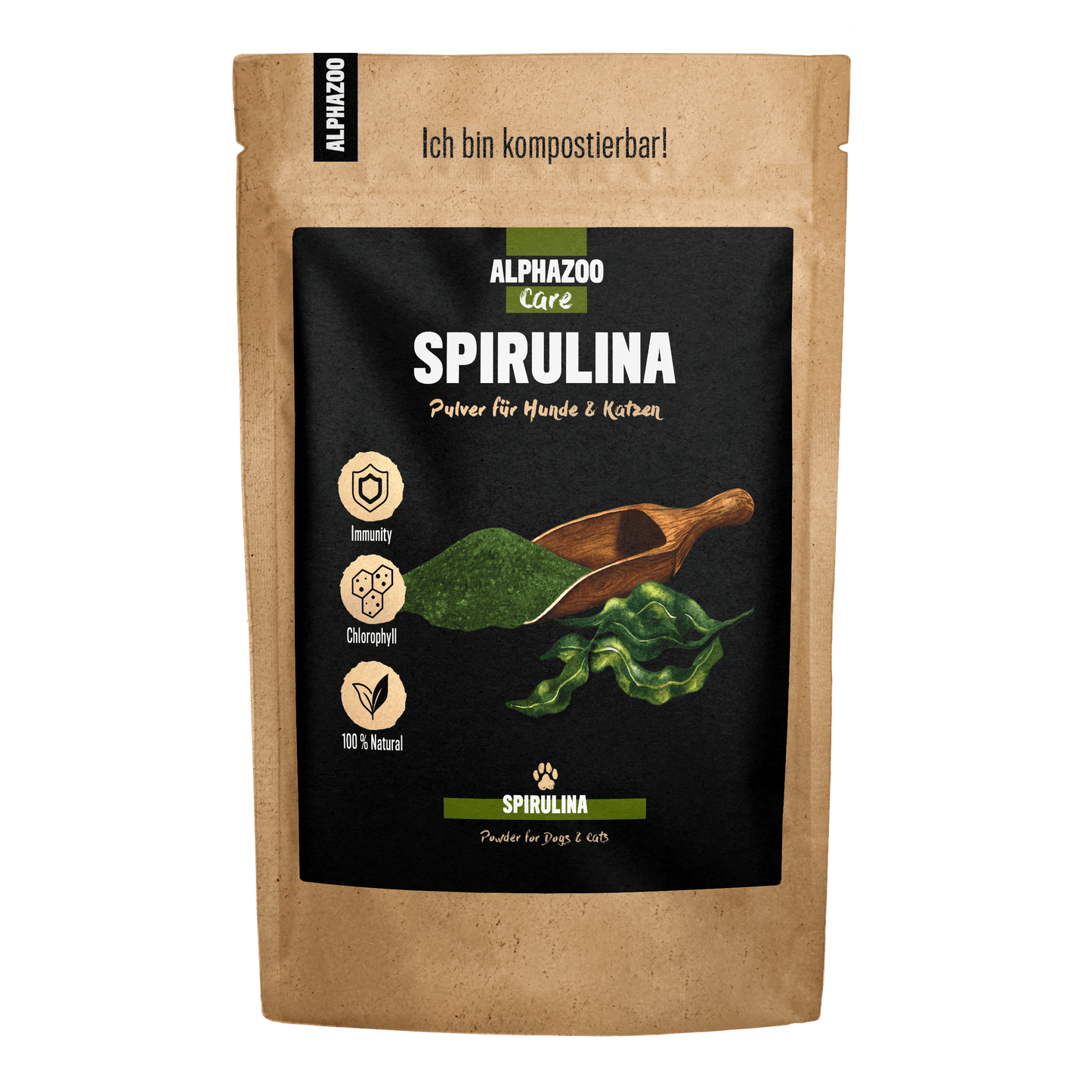 Alphazoo - Spirulina Pulver - 100g