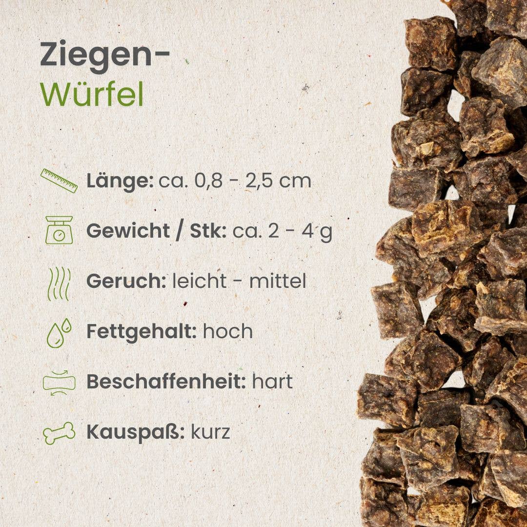 Kauartikel.com - Ziegen-Würfel - 250g