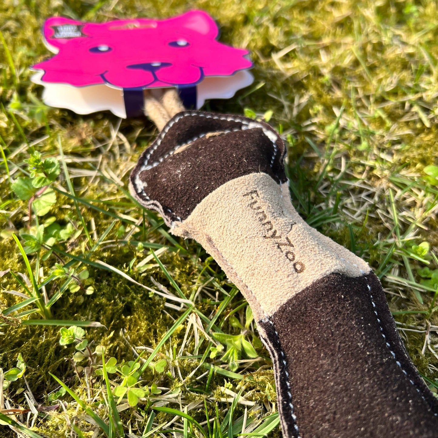 Natürliches Hundespielzeug SCHLANGE aus Wildleder 🐍