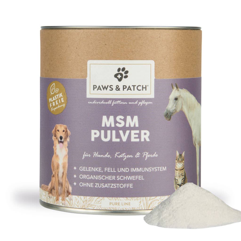 Paws & Patch - MSM Pulver Für Hunde, Katzen Und Pferde