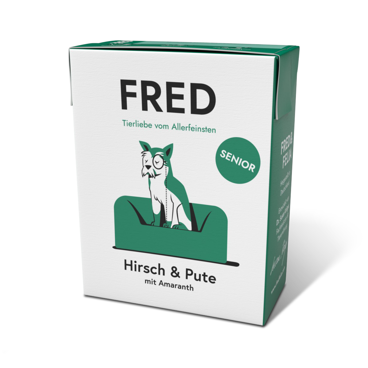 FRED - SENIOR Hirsch & Pute - Alleinfutter für ältere Hunde - 390g