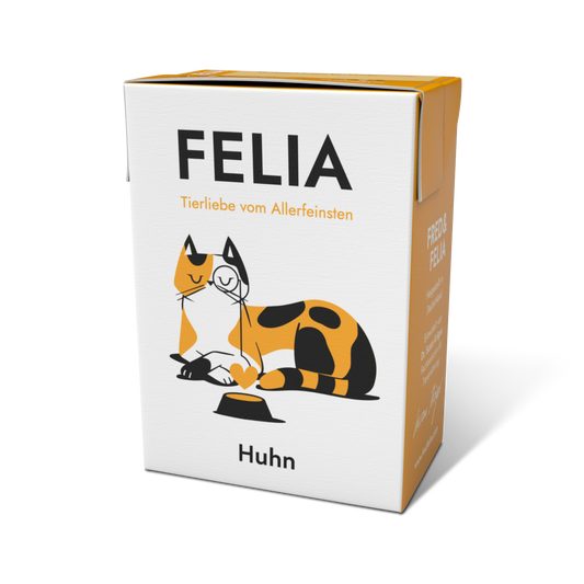 FELIA - Huhn - Alleinfutter für ausgewachsene Katzen - 190g