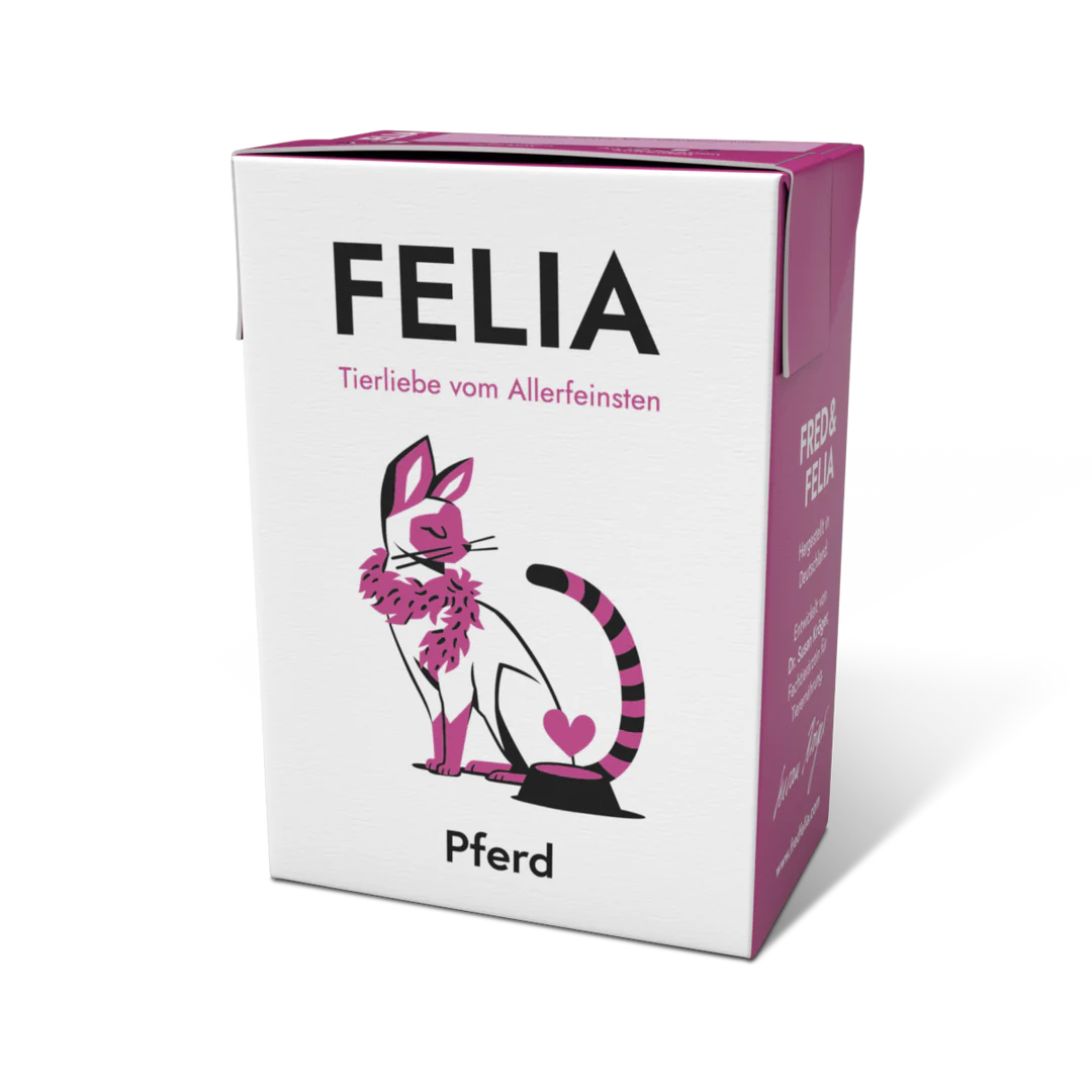 FELIA - Pferd - Alleinfutter für ausgewachsene Katzen - 190g