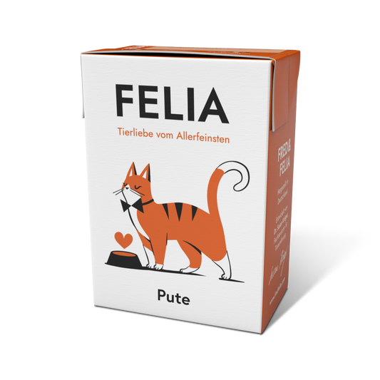 FELIA - Pute - Alleinfutter für ausgewachsene Katzen - 190g