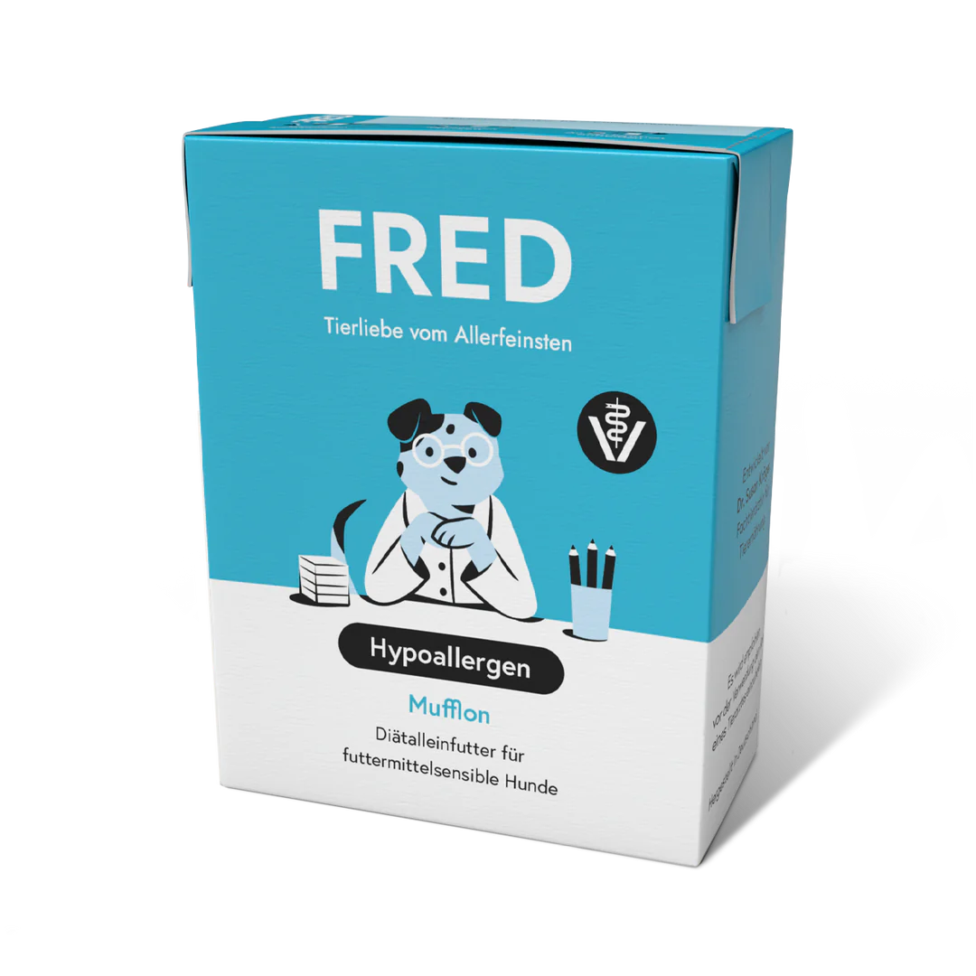 FRED - VET Hypoallergen - Diätalleinfuttermittel für futtermittelsensible Hunde - 390g