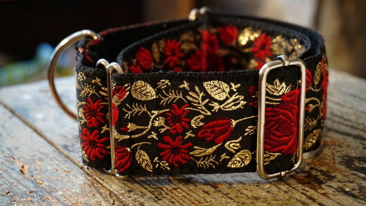 Hundsfutter - Breites Hundehalsband, limitierte Auflage, handgemacht