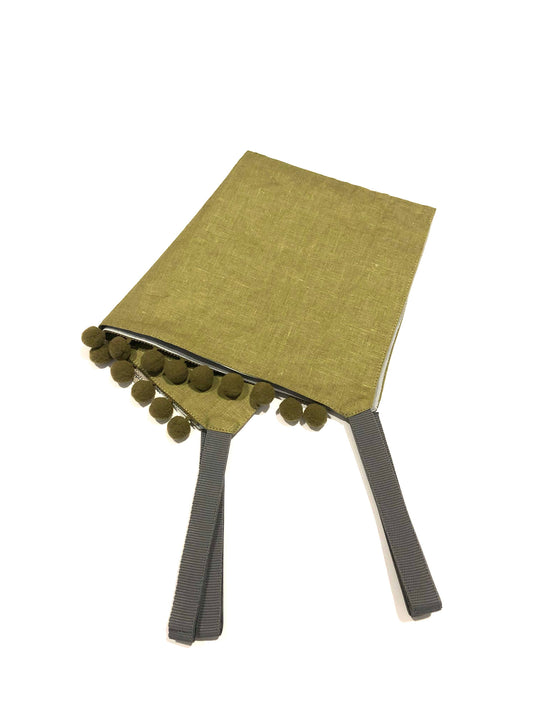 Hängematte für Haustiere und zur Aufbewahrung, OLIVE, aus Leinen, 6 Größen