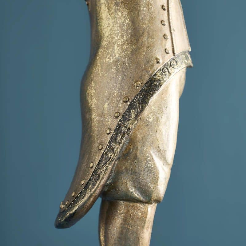 Werns - Kartenhalter Hund, Braun/Gold Polyresin, 15 x 10,5 x 31 cm