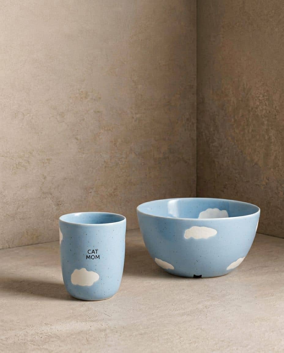 Egg Back Home - Cloud Cat Mom Tasse, 220 ml, mittelgroß