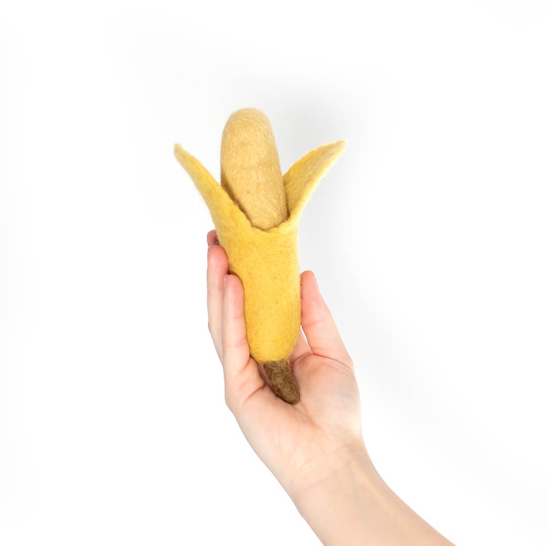 BUDDY - Hundespielzeug aus Schafwolle "Banane"