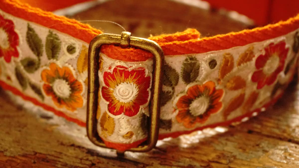 Hundsfutter - „Summertime“ Halsband- und Leinen-Set mit Blumendesign