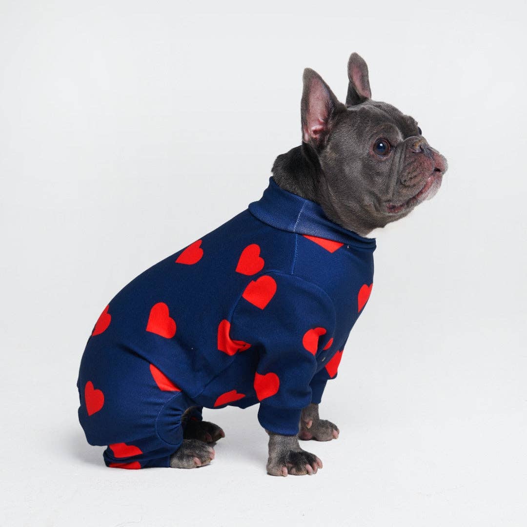 Hunde-Pyjama - Hearts