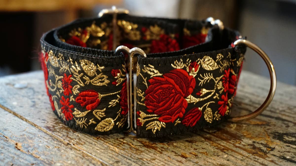 Hundsfutter - Breites Hundehalsband, limitierte Auflage, handgemacht
