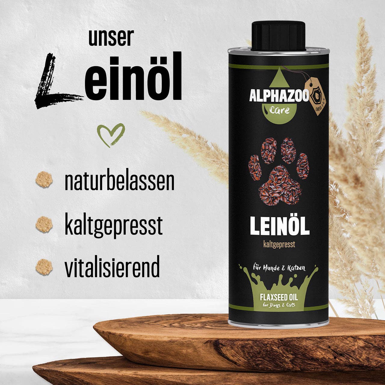 Alphazoo - Premium Leinöl 250 ml