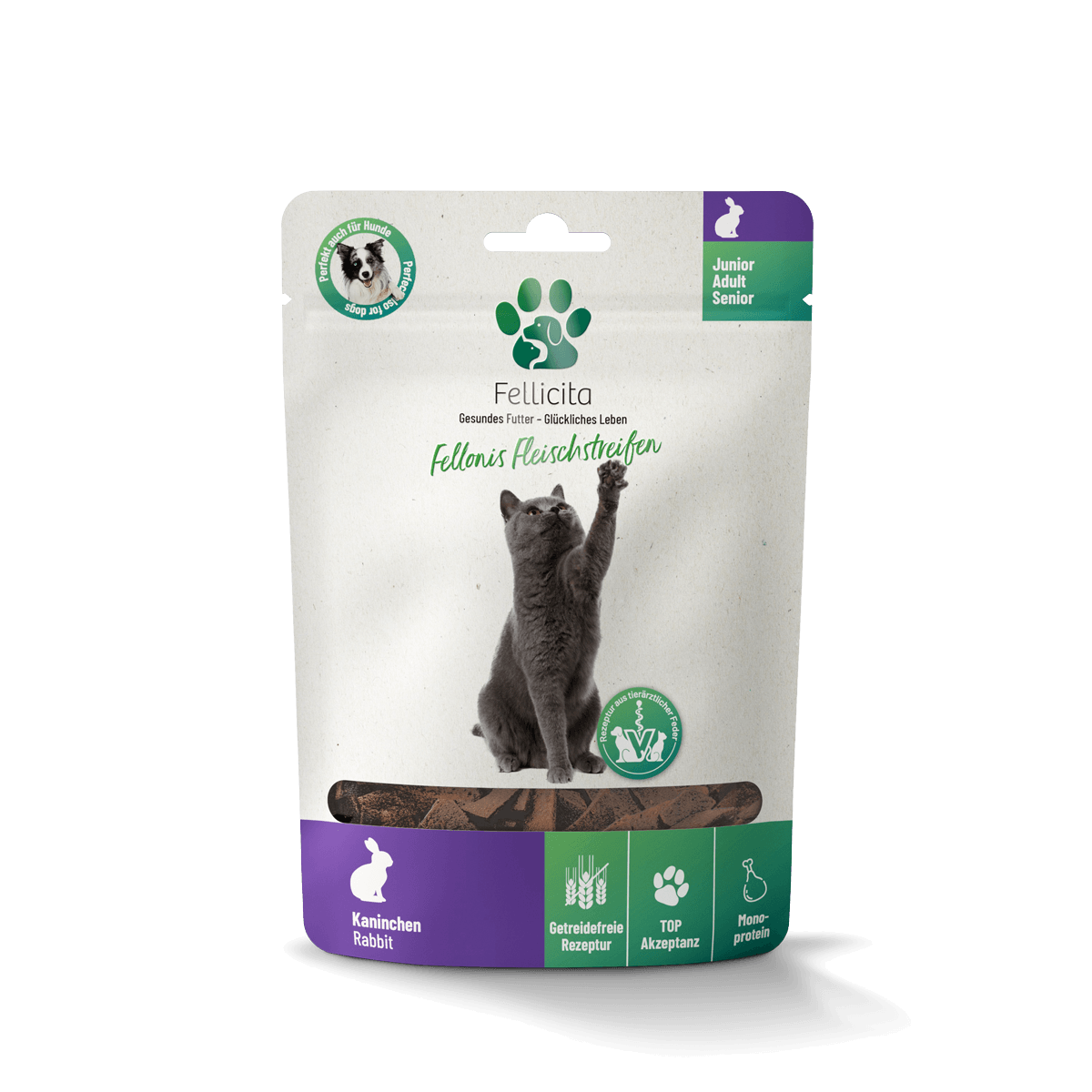 Fellicita Katze - Fellonis Fleischstreifen Kaninchen 50g