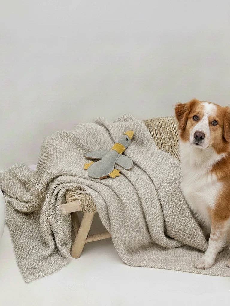 BUDDY - Hundespielzeug aus Leder - "Große Ente"