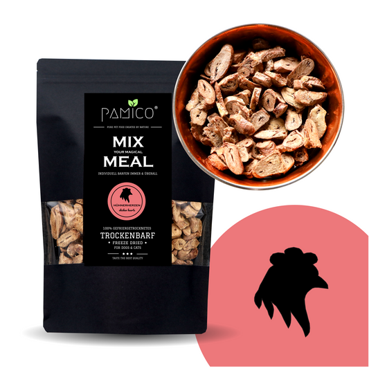 Pamico - Hühnerherzen gefriergetrocknet - MIX MEAL Trockenbarf
