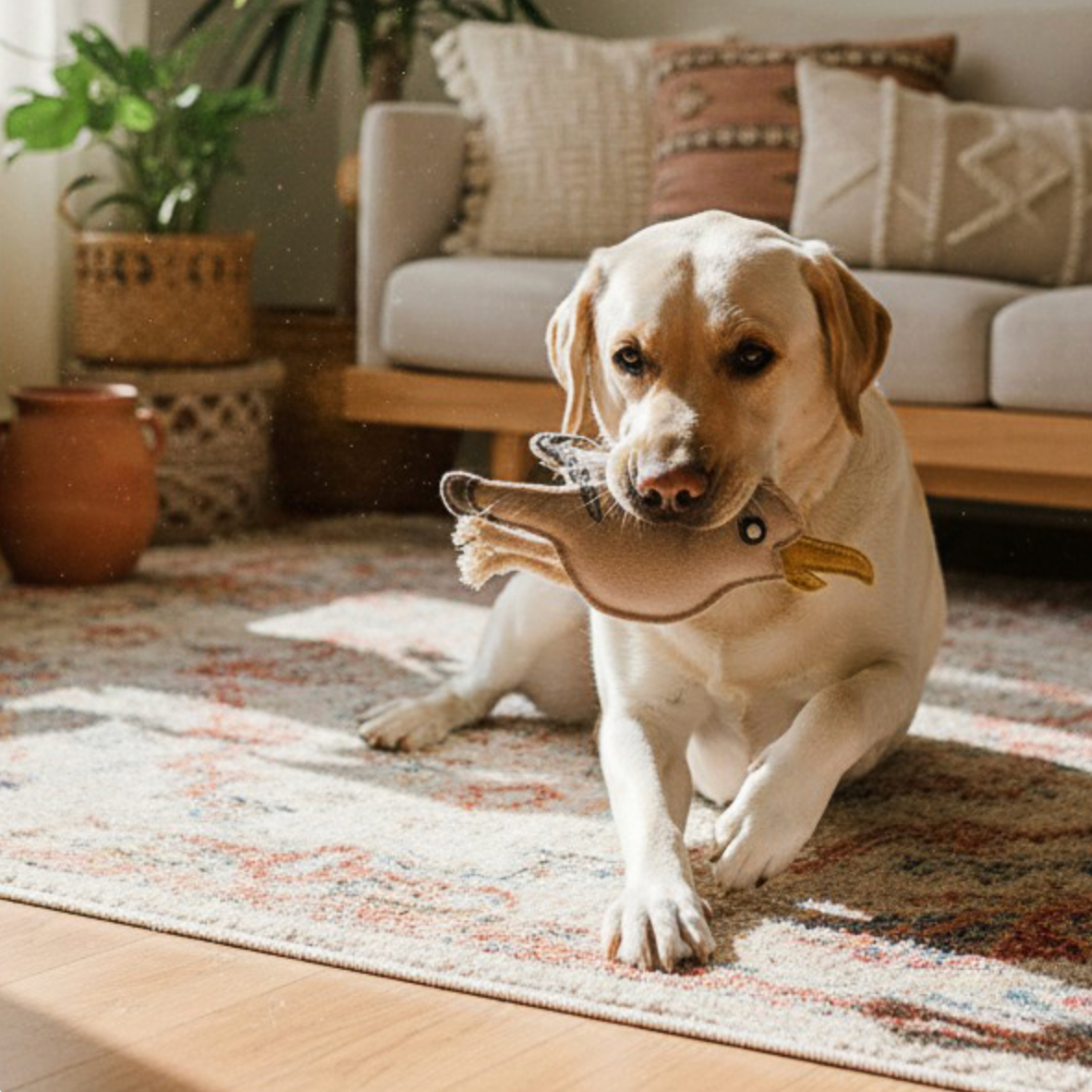 BUDDY - Hundespielzeug aus Leder "Möve"