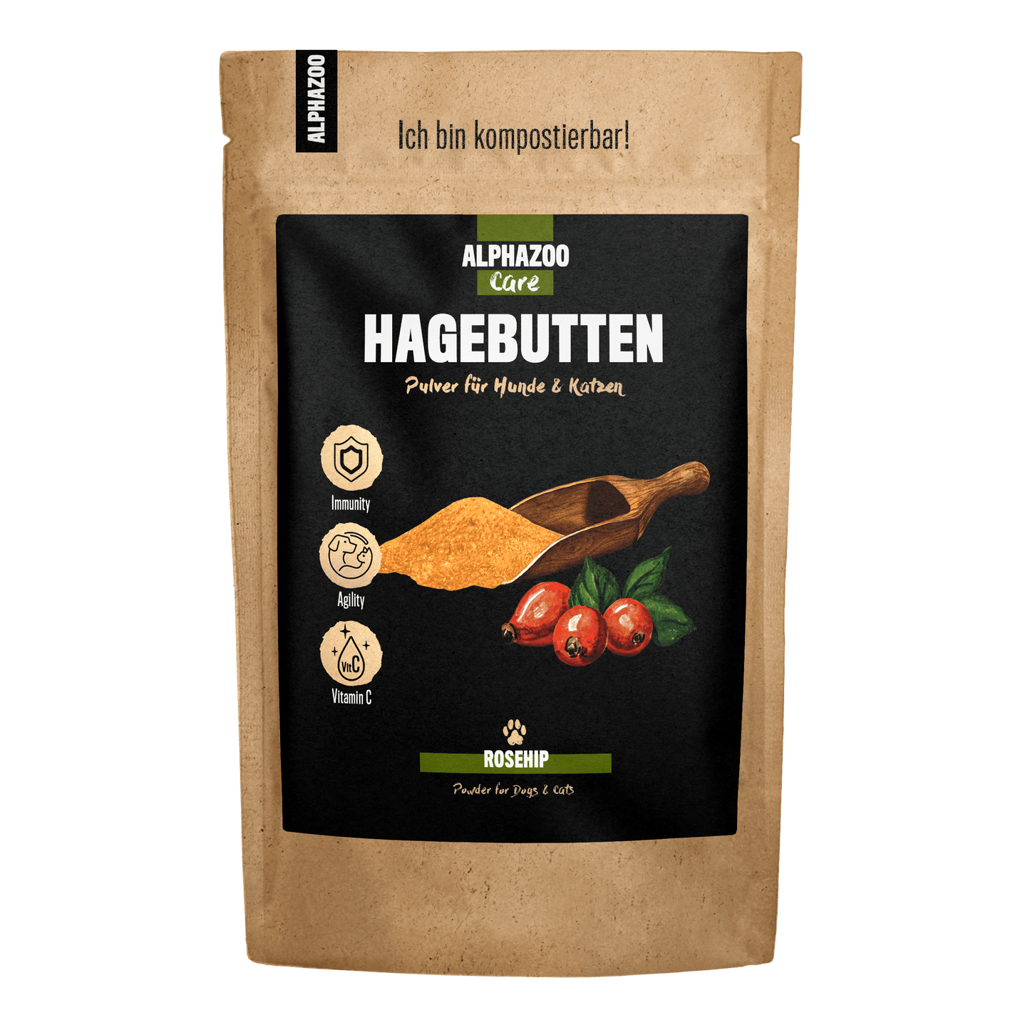 Alphazoo - Hagebutten Pulver - 250 g