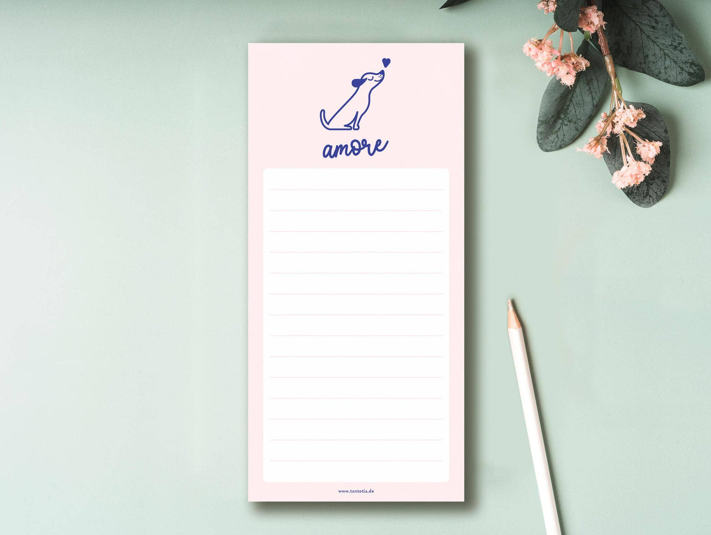 Tante Tia - Notizblock AMORE / Abreißblock / To Do Liste