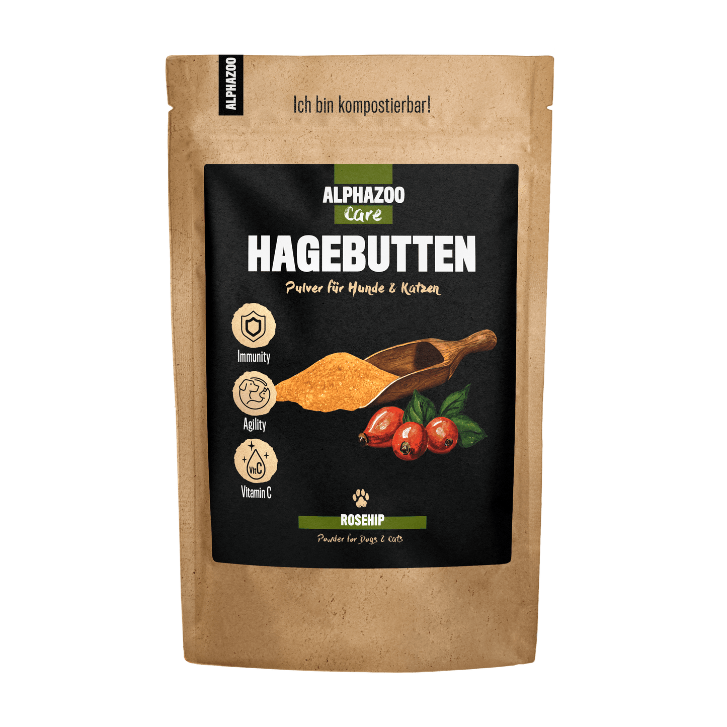 Alphazoo - Hagebutten Pulver - 250 g